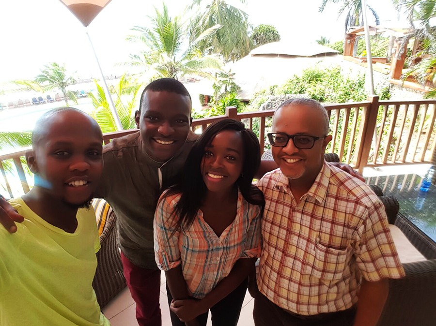Mohamed Omar, Jean Wandimi, Muthuri Kinyamu & Dan Waiharo. pic/ @dan_waiharo
